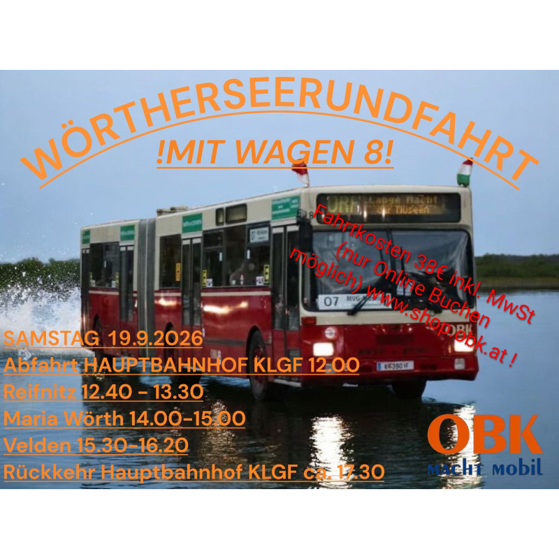 Wörtherseerundfahrt am 19. September 2026